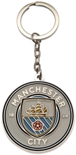 Metal keyring FC Manchester City: Crest (4.5 x 4.5 cm)