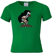 Children's T-shirt Little Mole: Gardener (158-164 cm) green cotton