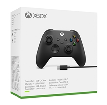 Wireless Xbox controller + USB-C cable (XSX/X1/PC)