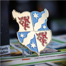 Collectible Star Trek medallion - Picard's family coat of arms