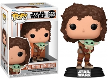 Funko POP Disney Star Wars - The Mandalorian - Peli Motto with Grogu (665)