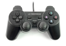 Esperanza WARRIOR - USB gamepad with vibration, black (PC)