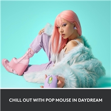 Logitech - Emoji  Pop Mouse - Lilac