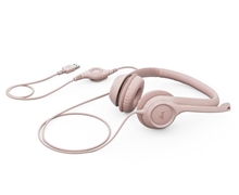 Logitech - H390 Wired Headset - pink