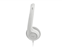 Logitech - H390 Wired Headset - white
