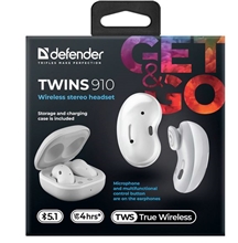 Defender Wireless Stereo Headset TWINS 910 - White
