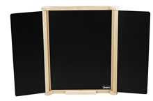 Jeujura Wooden three-panel double-sided board 82 x 56 cm with accessories