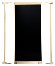Jeujura Wooden three-panel double-sided board 82 x 56 cm with accessories