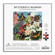 Galison Wooden Puzzle Butterfly Garden 144 Pieces