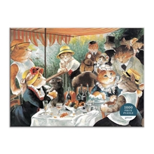 Galison Puzzle Rowers' Breakfast with Cats 1000 pieces