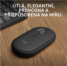 Logitech - Pebble Mouse 2 - M350s - Black