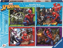 Ravensburger Puzzle: Spider-Man Bumper Puzzle Pack (4x100pcs) (12001076)