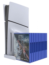 Stand with Disc Slots for PlayStation 5 Slim - White (PS5)