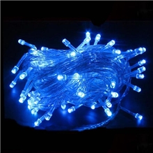 LED lighting - chain, 10 m, blue