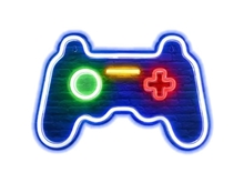 MECHARITE - Controller LED Neon Sign - Blue