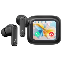 SBOX wireless headphones, rechargeable box, touch screen, ANC, Bluetooth 5.4, black (EB-TWS08)