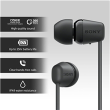 Sony WIC-100B in-Ear Bluetooth Headphones - Black (SALE)