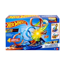 Mattel Hot Wheels: Stunt Tracks - 4-Loop Crash-Out Track Set