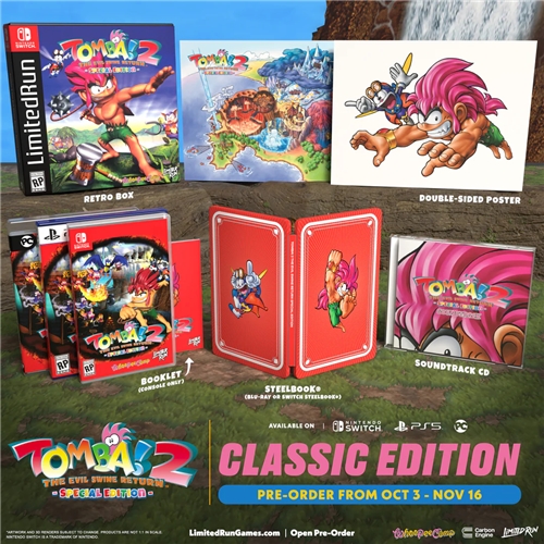 Tomba! 2: The Evil Swine Return Special Edition - Classic Edition (SWITCH)
