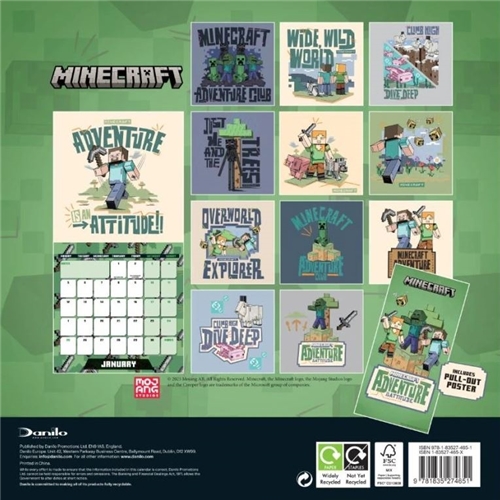 2026 Calendar - Minecraft
