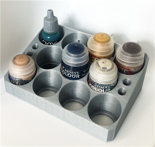 Paint and brush stand for Warhammer